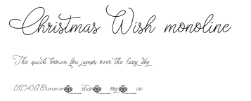 Christmas Wish monoline.otf