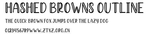 Hashed Browns Outline.otf
