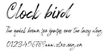 Clock bird.ttf