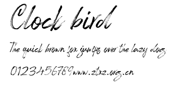 Clock bird.otf