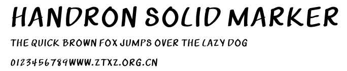 Handron Solid Marker.otf