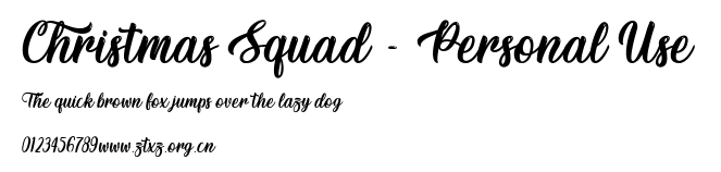Christmas Squad - Personal Use.otf