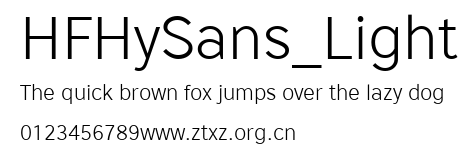 HFHySans_Light.ttf