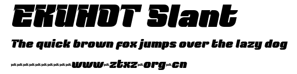EKUHOT Slant.ttf