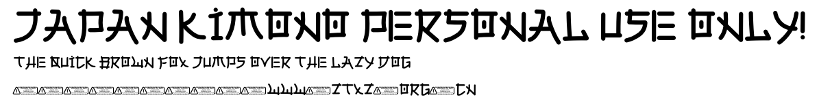 Japan Kimono PERSONAL USE ONLY!.ttf