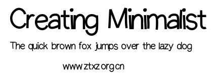 Creating Minimalist.ttf