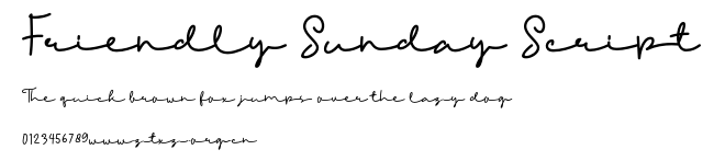 Friendly Sunday Script.otf