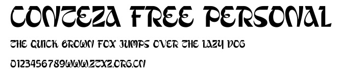 Conteza Free Personal.otf