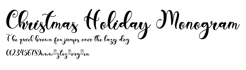 Christmas Holiday Monogram.ttf