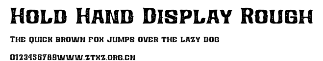 Hold Hand Display Rough.otf