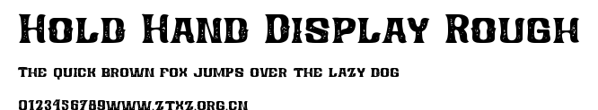 Hold Hand Display Rough.ttf