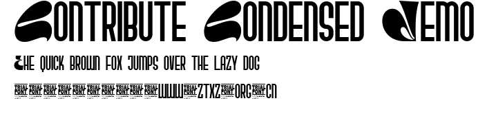 Contribute Condensed Demo.ttf