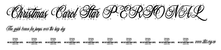 Christmas Carol Star PERSONAL.otf