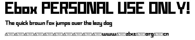 Ebox PERSONAL USE ONLY!.ttf