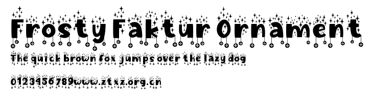 Frosty Faktur Ornament.ttf