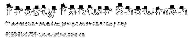 Frosty Faktur Snowman.ttf