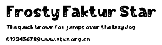Frosty Faktur Star.ttf