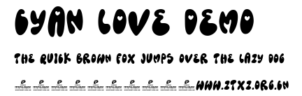 Cyan Love DEMO.ttf