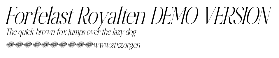 Forfelast Royalten DEMO VERSION.otf