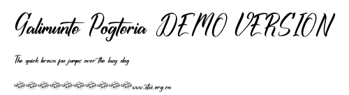 Galimunte Pogteria DEMO VERSION.ttf