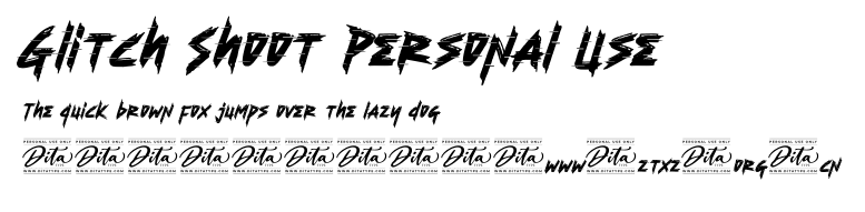 Glitch Shoot Personal Use.otf