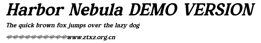Harbor Nebula DEMO VERSION.ttf