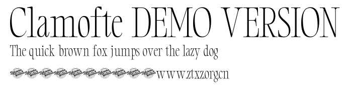 Clamofte DEMO VERSION.otf