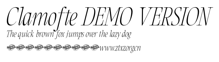 Clamofte DEMO VERSION.ttf
