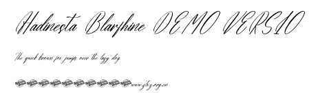Hadinesta Blarfhine DEMO VERSIO.otf