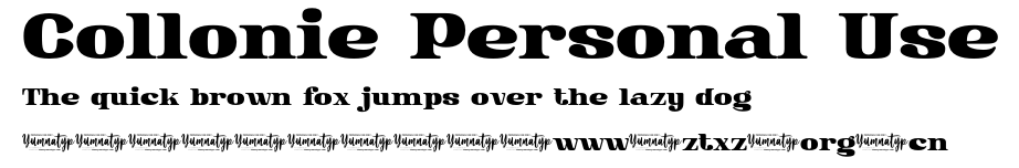 Collonie Personal Use.otf