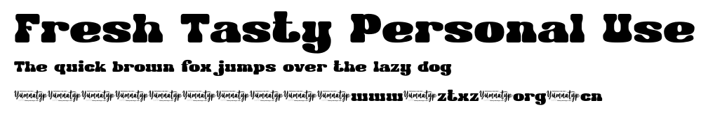 Fresh Tasty Personal Use.otf