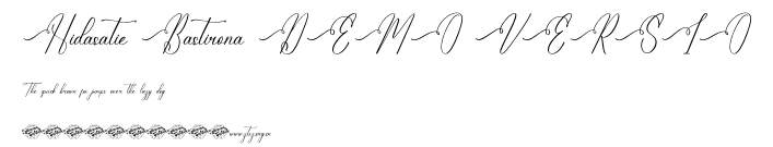 Hidasatie Bastirona DEMO VERSIO.otf