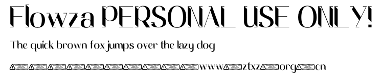 Flowza PERSONAL USE ONLY!.ttf