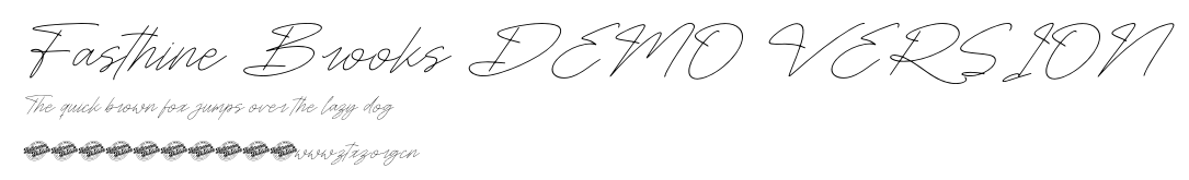 Fasthine Brooks DEMO VERSION.ttf