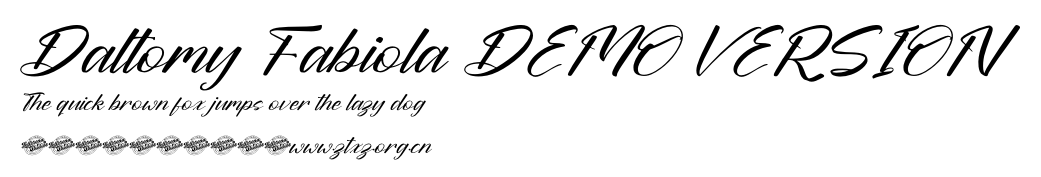 Daltomy Fabiola DEMO VERSION.ttf