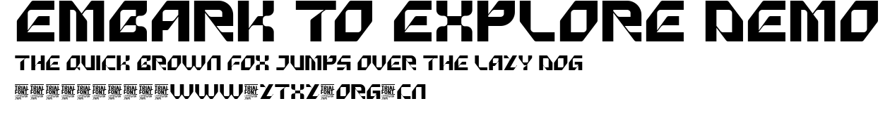 Embark To Explore Demo.ttf