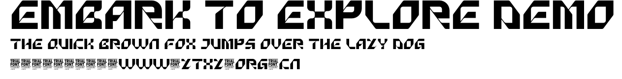 Embark To Explore Demo.otf