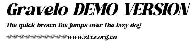 Gravelo DEMO VERSION.otf