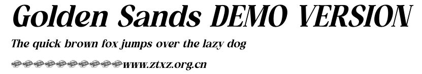 Golden Sands DEMO VERSION.otf