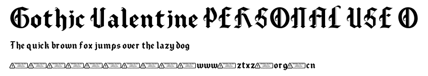 Gothic Valentine PERSONAL USE O.ttf