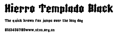 Hierro Templado Black.otf