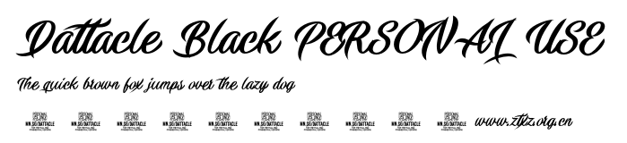 Dattacle Black PERSONAL USE.otf