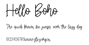 Hello Boho.otf