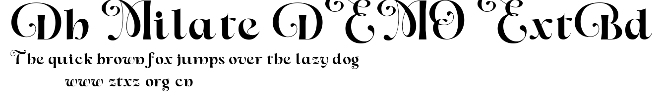 Dh Milate DEMO ExtBd.ttf