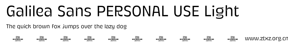 Galilea Sans PERSONAL USE Light.otf