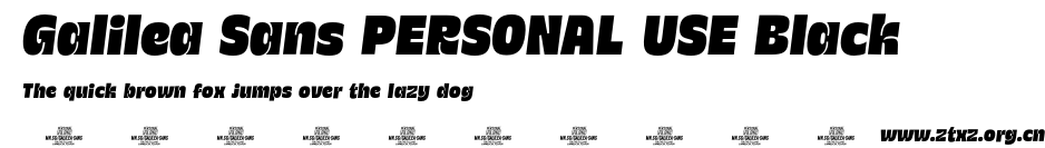 Galilea Sans PERSONAL USE Black.otf