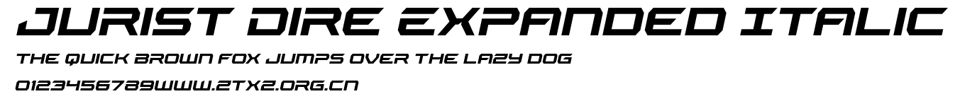 Jurist Dire Expanded Italic.ttf