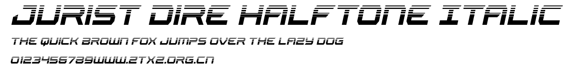 Jurist Dire Halftone Italic.ttf