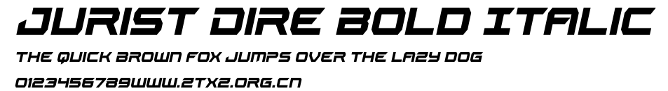 Jurist Dire Bold Italic.ttf