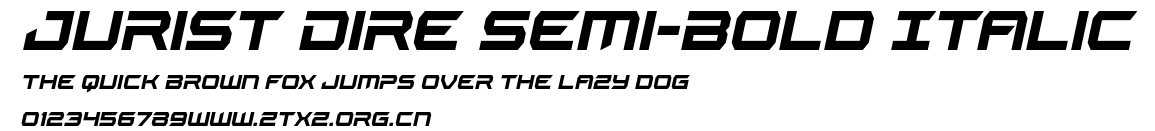Jurist Dire Semi-Bold Italic.ttf